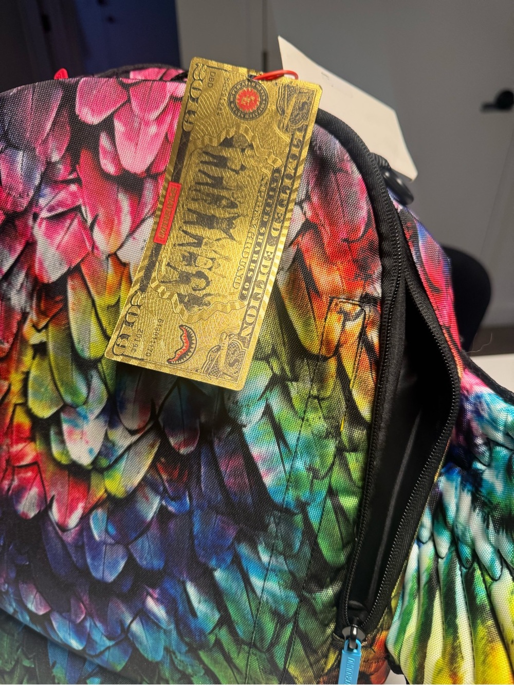 Sprayground Rainbow Feather-Scale Kids Tote - Multicolor